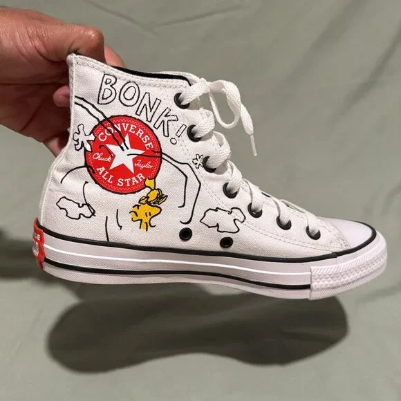 Converse X Peanut Chuck Taylor All Star Hi White sz 7 - Picture 2 of 10